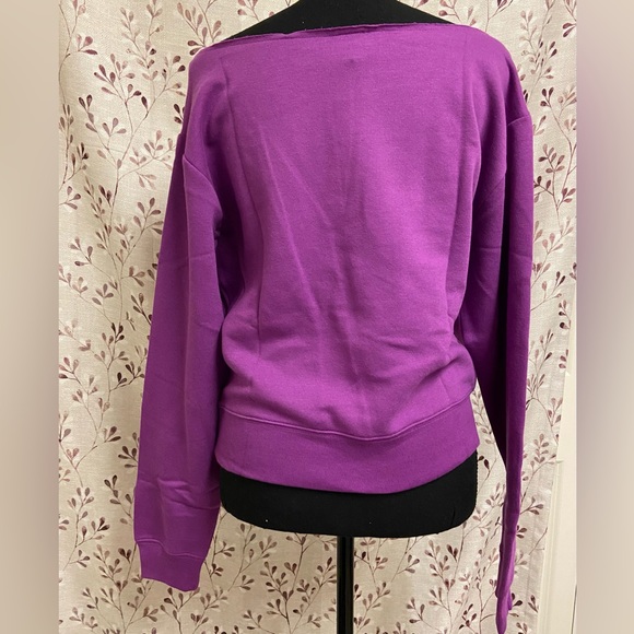 Pink - Fleece Cropped Sweatshirt (NWT) - Picture 2 of 4